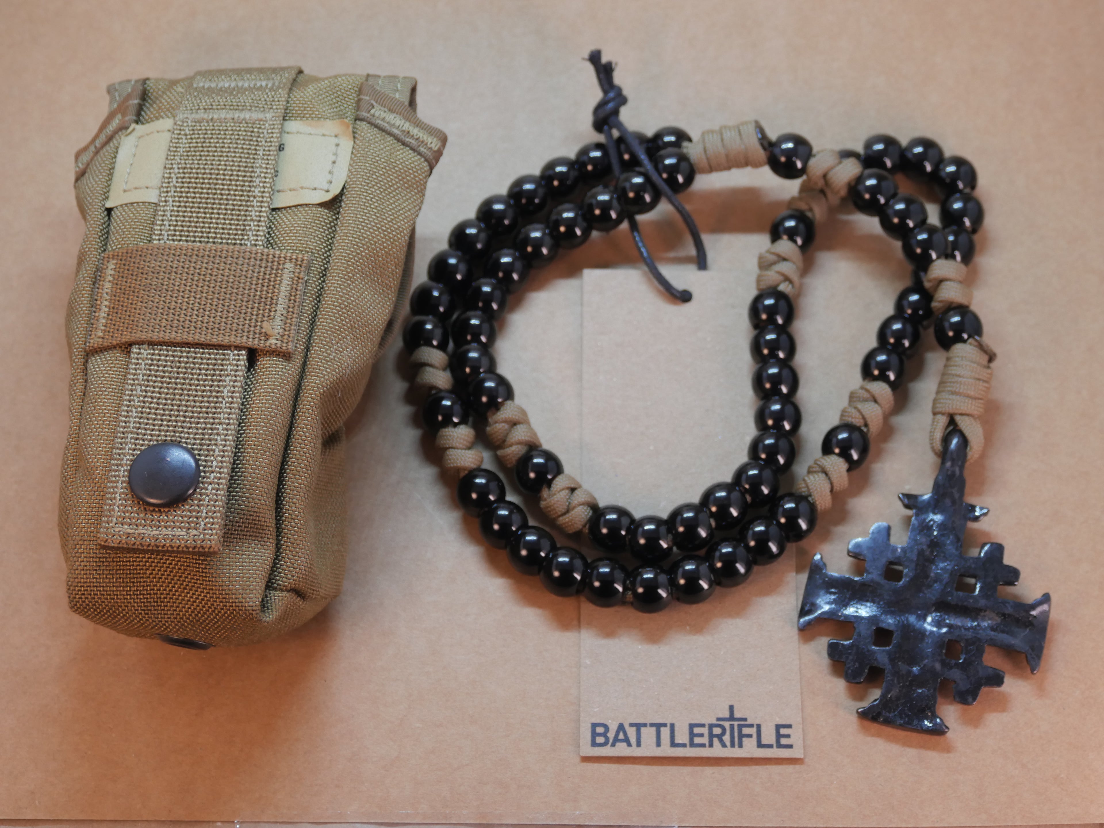 Black on Coyote Brown Rosary