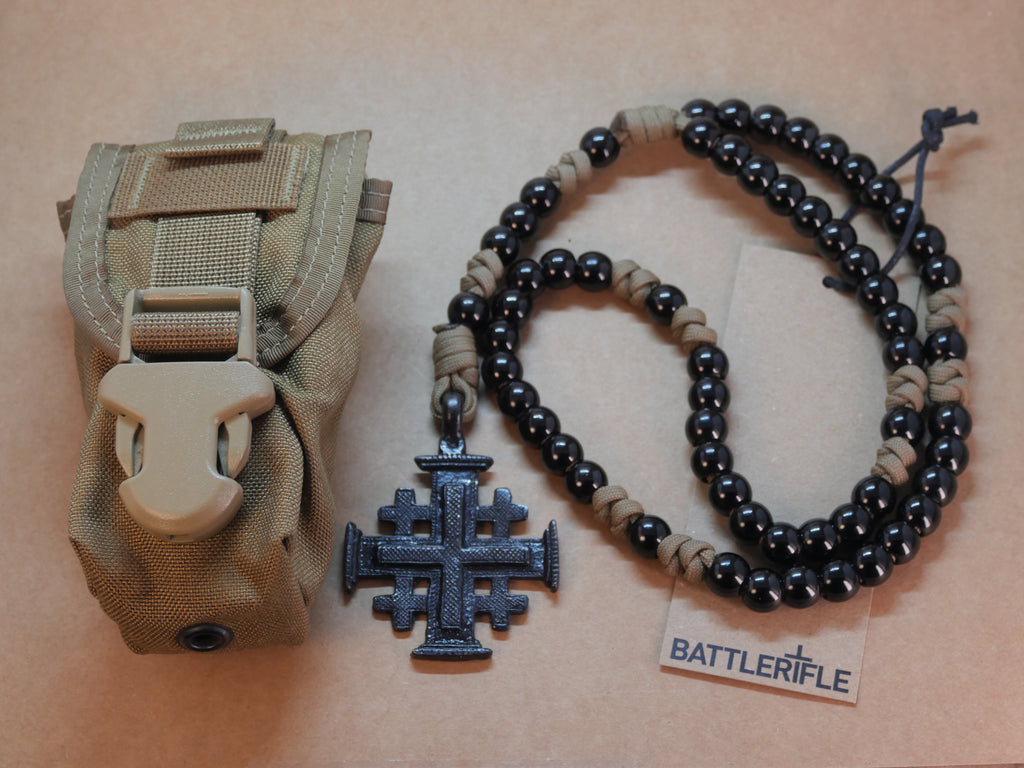 Black on Coyote Brown Rosary
